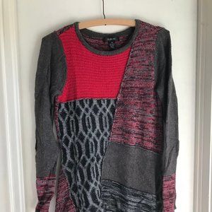 Style & Co Patchwork Sweater Dress Size XS